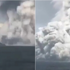 Le immagini dell'eruzione del vulcano nelle isole