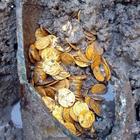 Ritrovate 300 monete d'oro romane del IV secolo