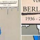Berlusconi, vandalizzato dopo un giorno il murale a Milano