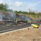 Inferno di fuoco sulla Napoli-Roma: autista morto carbonizzato nel Tir