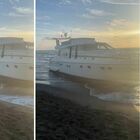 Fregene, il mistero dello yacht “fantasma”: arenato sulla spiaggia, ma a bordo non c'è nessuno