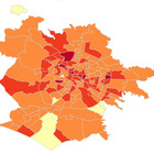 Covid Roma: mappa contagio: al Centro la situazione peggiore, quartiere Trieste maglia nera
