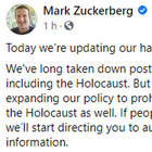 Facebook vieta i post che negano l'Olocausto. Zuckerberg: «Troppo odio in rete»