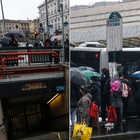 Maltempo a Roma, si allaga Termini: chiusa la stazione della metro A