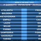 Sorteggio del calendario del campionato di Serie A 2018-19