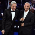 Sanremo 2019, Eros Ramazzotti e Luis Fonsi sul palco dell'Ariston