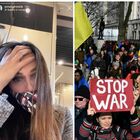 Anna Safroncik, l'attrice in lacrime per il padre a Kiev: «Non riesco a dormire»