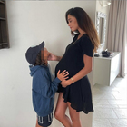 Belen Rodriguez a poche ore dal parto, il tenero post col figlio Santiago: «Sempre il mio principe»