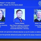 Nobel Fisica 2023 a Agostini, Krausz e L'Huiller