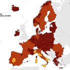 Ue zona rossa, solo in Italia e Spagna aree in giallo