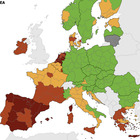 Variante Delta, Sicilia e Sardegna in rosso nella mappa del contagio in Europa (Ecdc): Lazio giallo