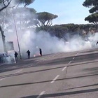 Roma-Lazio, scontri tra tifosi prima del derby
