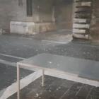 Pesaro, bomba d'acqua e violenta grandinata Video