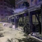 Autobus Atac si incendia all'Aurelio nella notte