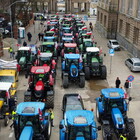 Gli agricoltori dell'Est Europa in strada a Bruxelles