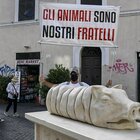 Roma, animalisti sul piede di guerra per la statua della porchetta