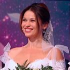 Yuliya Mayarchuk sposa a 'Detto fatto', l'emozione dell'abito bianco da Bianca Guaccero