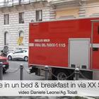 Roma, esplosione in un bed&breakfast di via XX Settembre