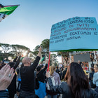 Manifestazione No Green Pass a Circo Massimo