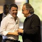 Renzi: «Marchionne ha dato un futuro alla Fiat e ha creato posti di lavoro»