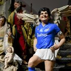 Maradona con le ali nel presepe di Napoli