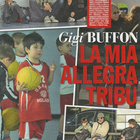 Gigi Buffon con i figli a Milano (Chi)
