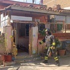 Fara Sabina, incendio in una casa