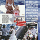 Claudia Schiffer, fisico al top in barca a Capri con la famiglia (Chi)