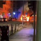 Roma, Autobus in fiamme nella notte