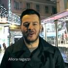 Sanremo 2020, l'annuncio di Cattelan davanti al Teatro Ariston