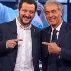 Salvini attacca Fazio sul maxi-stipendio a La7: Massimo Giletti sorride e alimenta la polemica