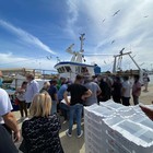 Fiumicino, rientro pescherecci,ressa per la vendita del pescato sul molo