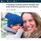 Mamma e figlioletta di 10 mesi uccise da un orso grizzly: la tragedia durante una gita in montagna