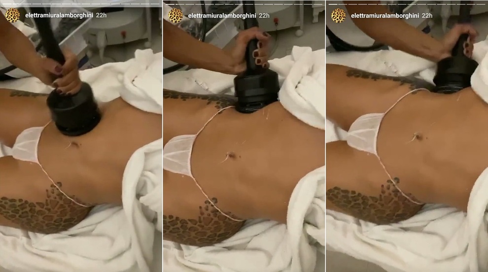 Elettra Lamborghini, la 'mascherina' hot indossata durante il trattamento  di bellezza