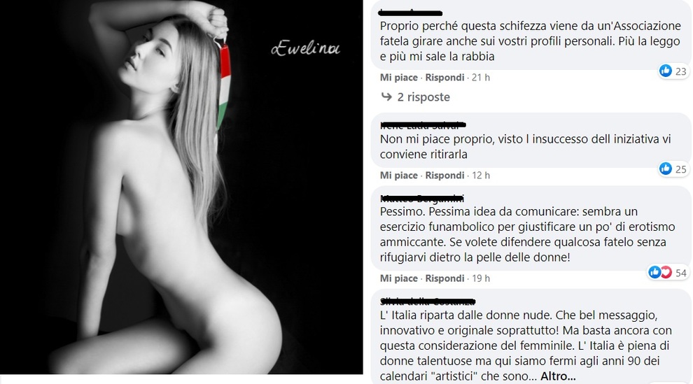 Codacons, Italienza è il calendario con le modelle nude. Scoppia la bufera:  «Ritiratelo!»