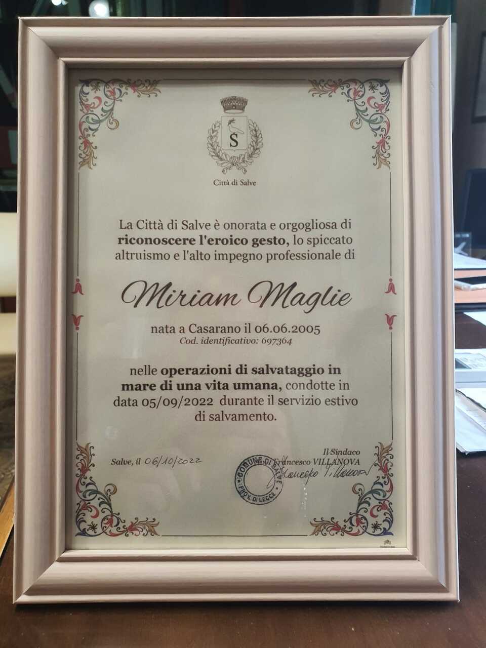 Ha salvato la vita ad un uomo rischiava di annegare: encomio ...