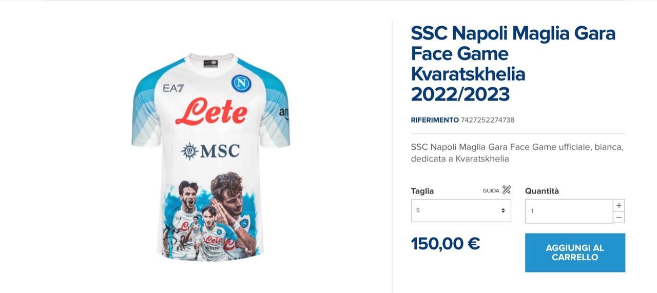 Napoli, nuova maglia FaceGame per celebrare lo scudetto