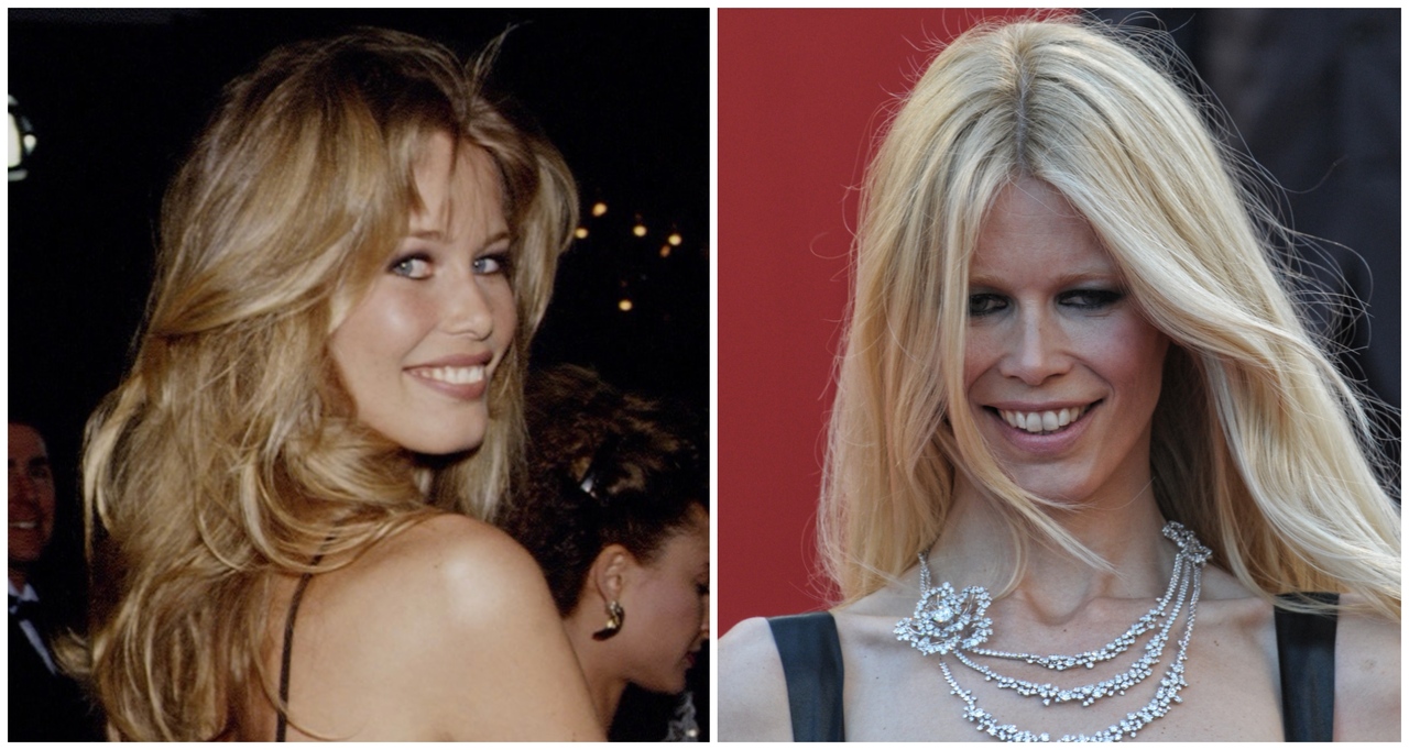 Claudia Schiffer compie 55 anni, com'è cambiata la "Brigitte Bardot" della moda: dalla frangetta a tendina al biondo iconico